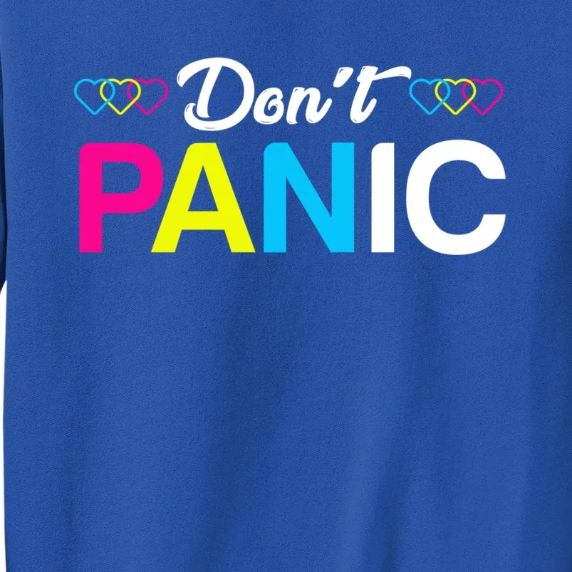 Dont Panic Pansexual Pride Pun Lgbt Rights Humor Art Designe Cool Gift Sweatshirt