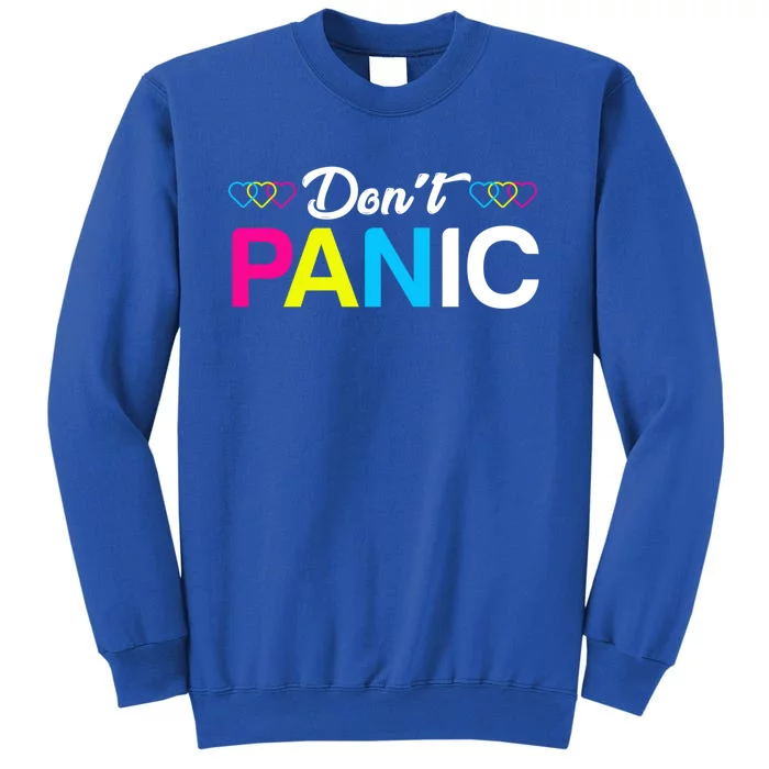 Dont Panic Pansexual Pride Pun Lgbt Rights Humor Art Designe Cool Gift Sweatshirt