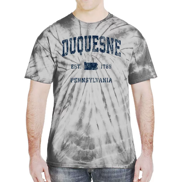 Duquesne Pennsylvania Pa Vintage Athletic Sports Design Tie-Dye T-Shirt