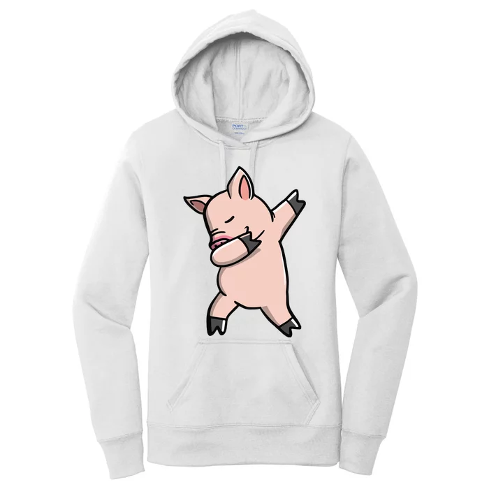 Dabbing Piggy Piglet Costume Women's Pullover Hoodie