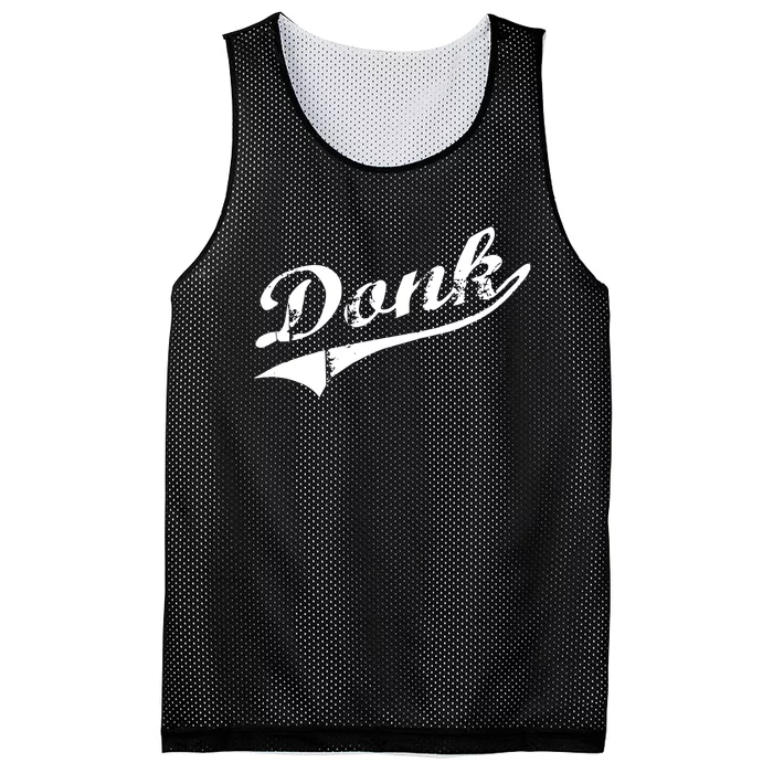 Donk Poker Player Retro Distressed Style Mesh Reversible Basketball Jersey Tank