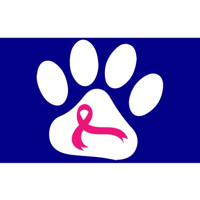 Dog Paw Print Breast Cancer Awareness Pink Ribbon Warrior Gift Bumper Sticker