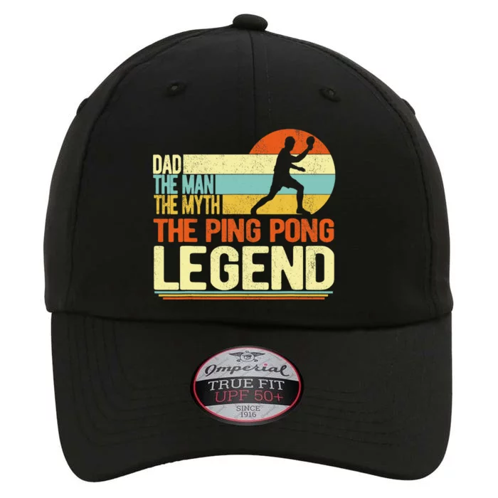 Dad Ping Pong Player Paddle Ball Ping Pong Legend Retro The Original Performance Cap