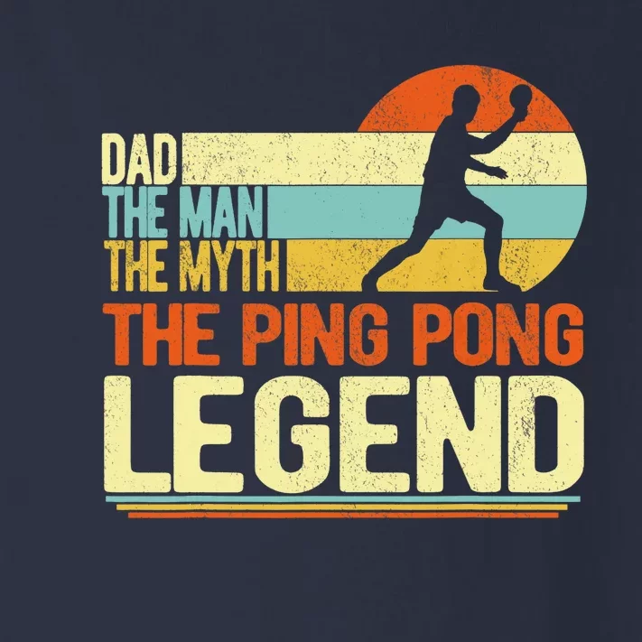 Dad Ping Pong Player Paddle Ball Ping Pong Legend Retro Toddler Long Sleeve Shirt