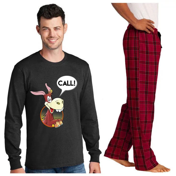 Donkey Poker Player Funny Poker Gift Long Sleeve Pajama Set