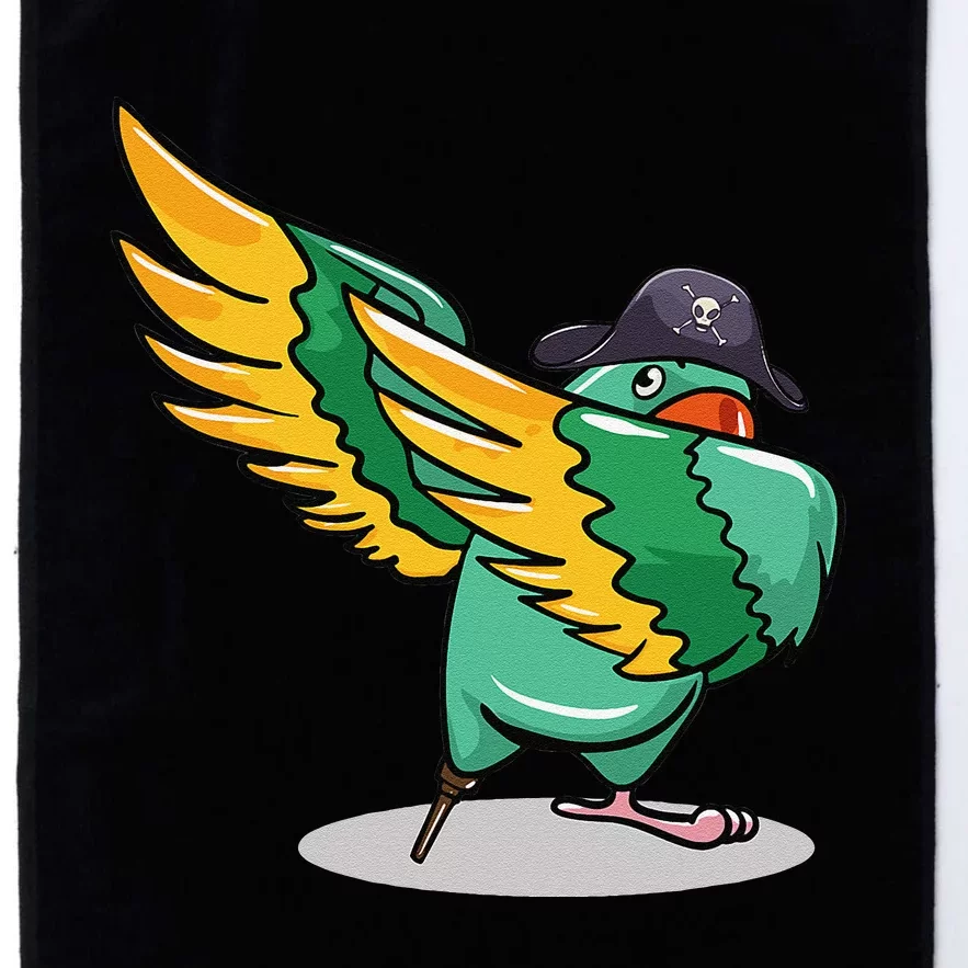 Dabbing Pirate Parrot Gift Illustration Bird Lovers Platinum Collection Golf Towel