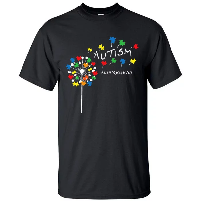 Dandelion Puzzle Piece Cool Autism Awareness Gift Tall T-Shirt