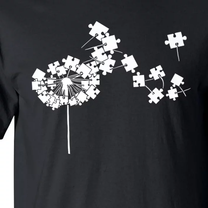 Dandelion puzzle pieces Autism awareness Premium Tall T-Shirt