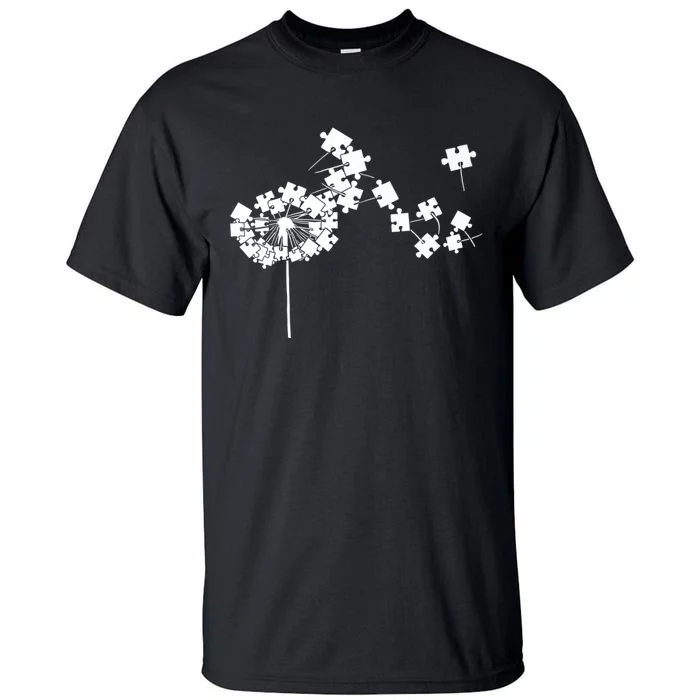 Dandelion puzzle pieces Autism awareness Premium Tall T-Shirt