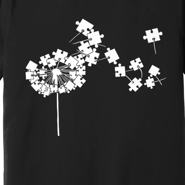 Dandelion puzzle pieces Autism awareness Premium Premium T-Shirt