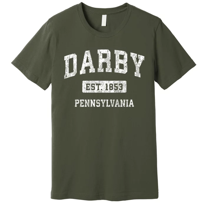 Darby Pennsylvania Pa Vintage Established Sports Design Premium T-Shirt