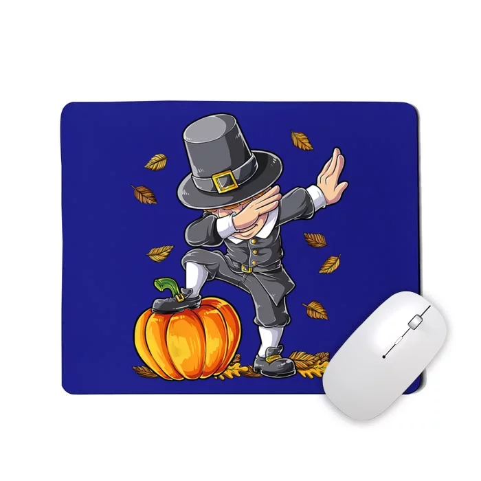 Dabbing Pilgrim Pumpkin Thanksgiving Day Funny Dab Great Gift Mousepad