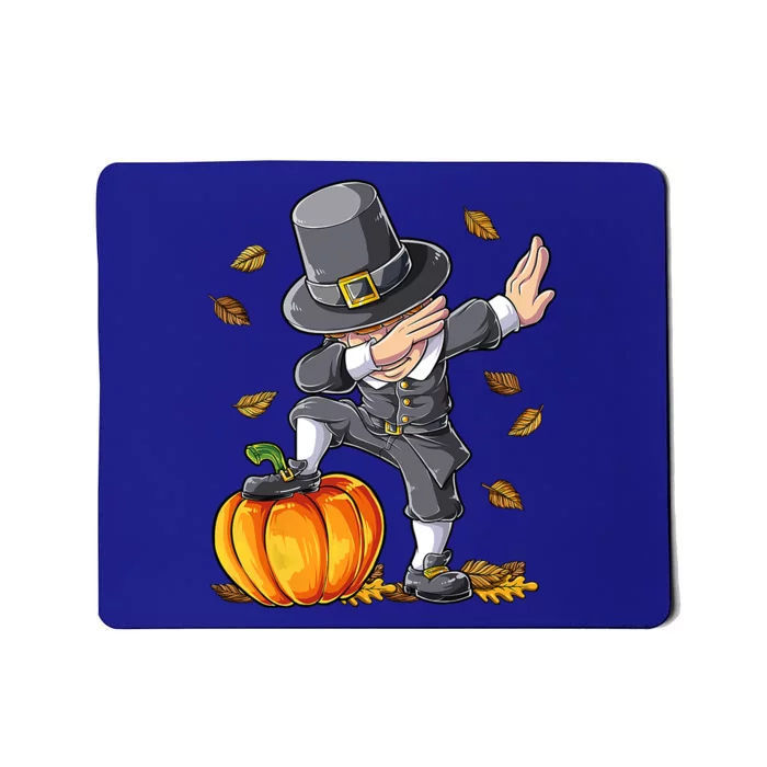 Dabbing Pilgrim Pumpkin Thanksgiving Day Funny Dab Great Gift Mousepad