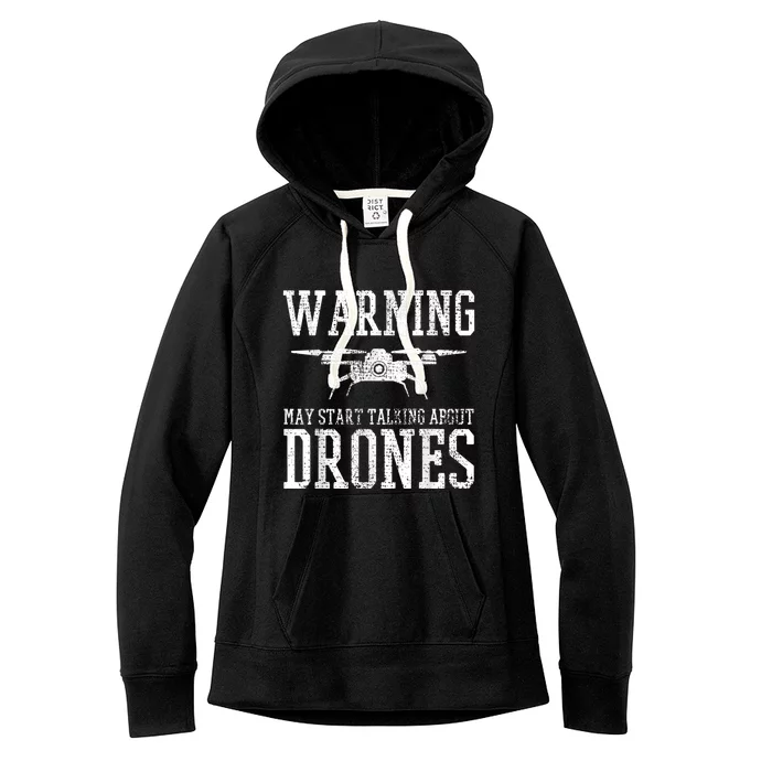 Drone Pilot Quadrocopter Flying Gift Women's Fleece Hoodie