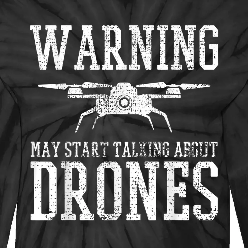 Drone Pilot Quadrocopter Flying Gift Tie-Dye Long Sleeve Shirt