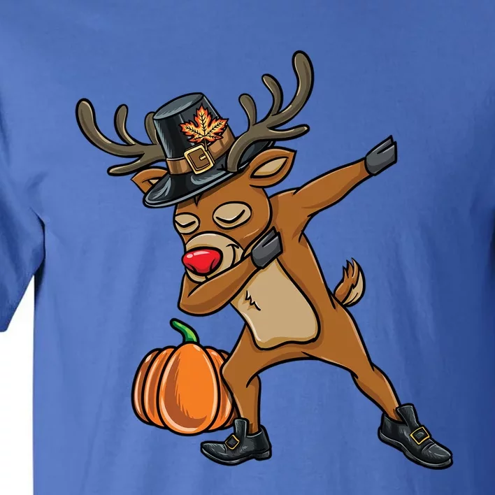 Dabbing Pilgrim Reindeer Thanksgiving Gift Tall T-Shirt