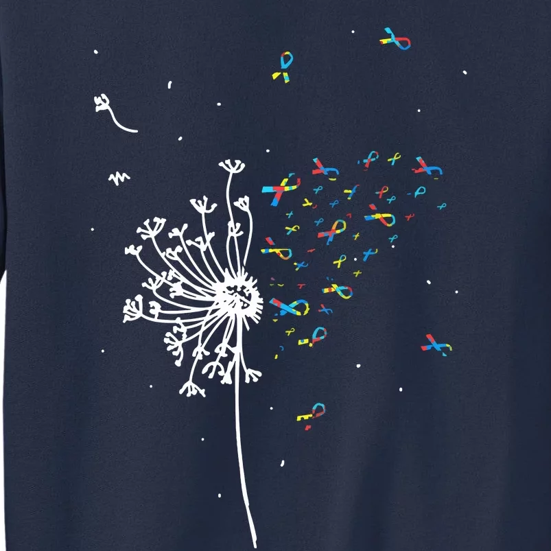 Dandelion Puzzle Ribbon Inspirational Autism Awareness Gift Sweatshirt