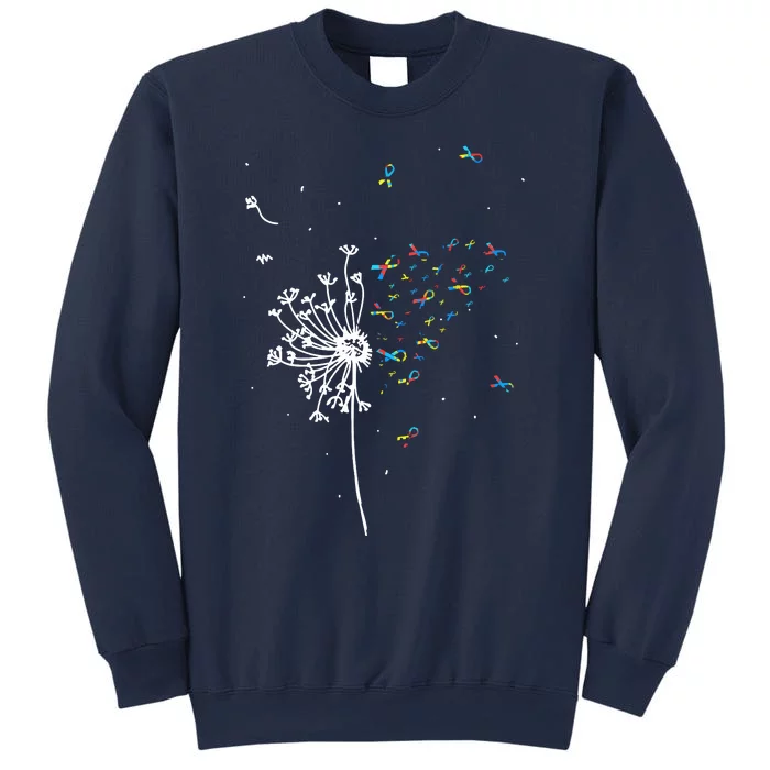 Dandelion Puzzle Ribbon Inspirational Autism Awareness Gift Sweatshirt