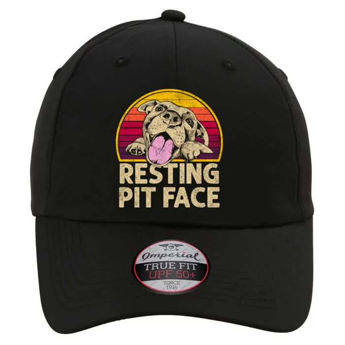 Dog Pitbull Resting Pit Face Funny Gift For Pitbull Lovers Gift The Original Performance Cap