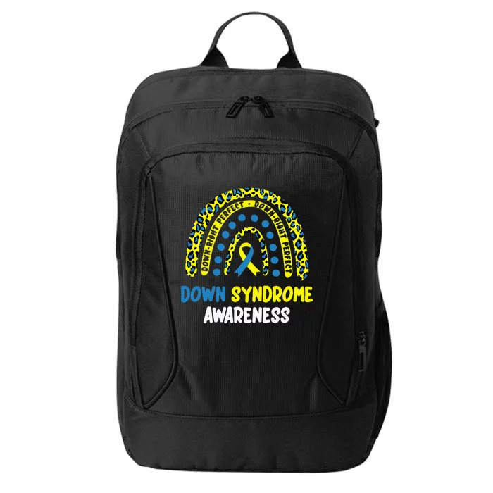 DownRight Perfect Rainbow T21 Down Syndrome Awareness City Backpack