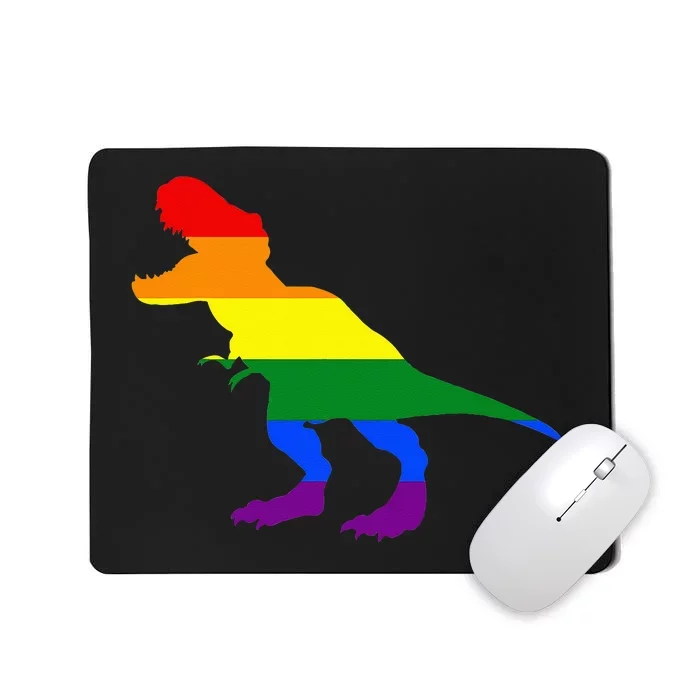 Dino Pride Rainbow Flag LBGT Pride Month Gift Mousepad