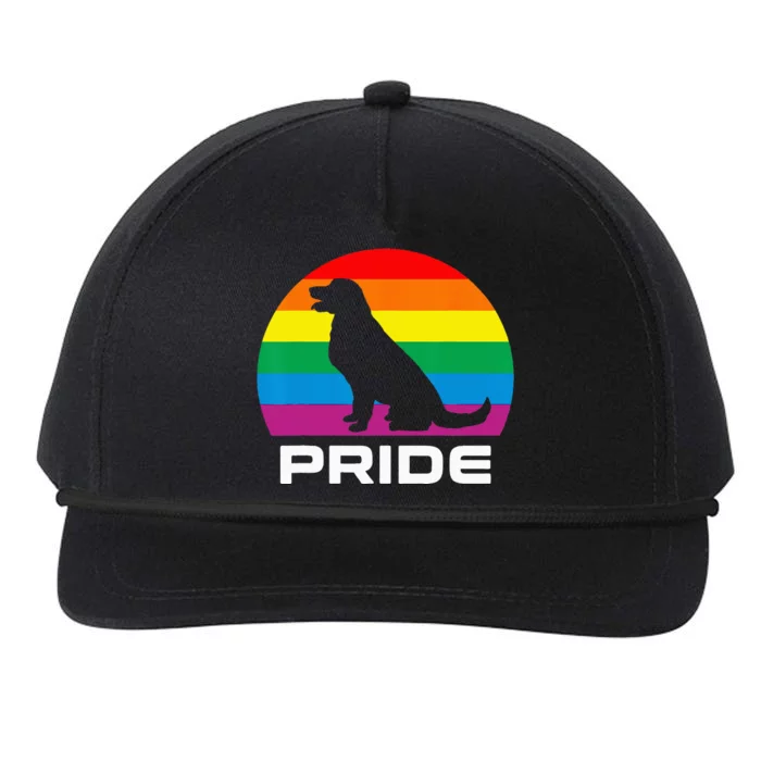 Dog Pride Rainbow Dog Snapback Five-Panel Rope Hat