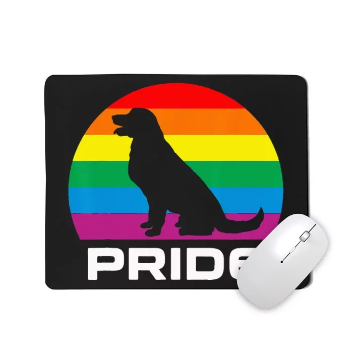 Dog Pride Rainbow Dog Mousepad