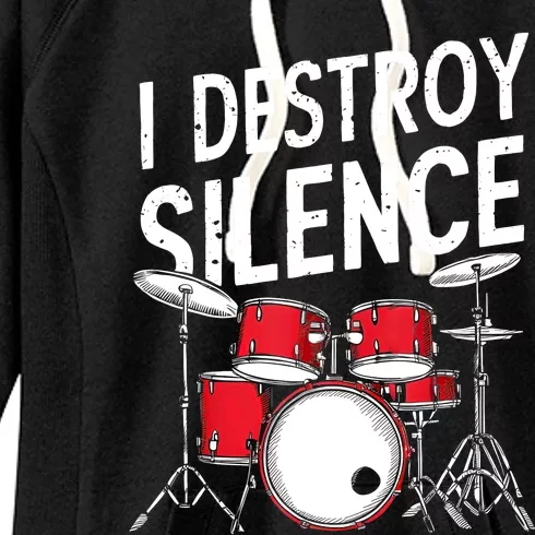 Drums & Percussion Rock Music Drummer Gift Women's Fleece Hoodie