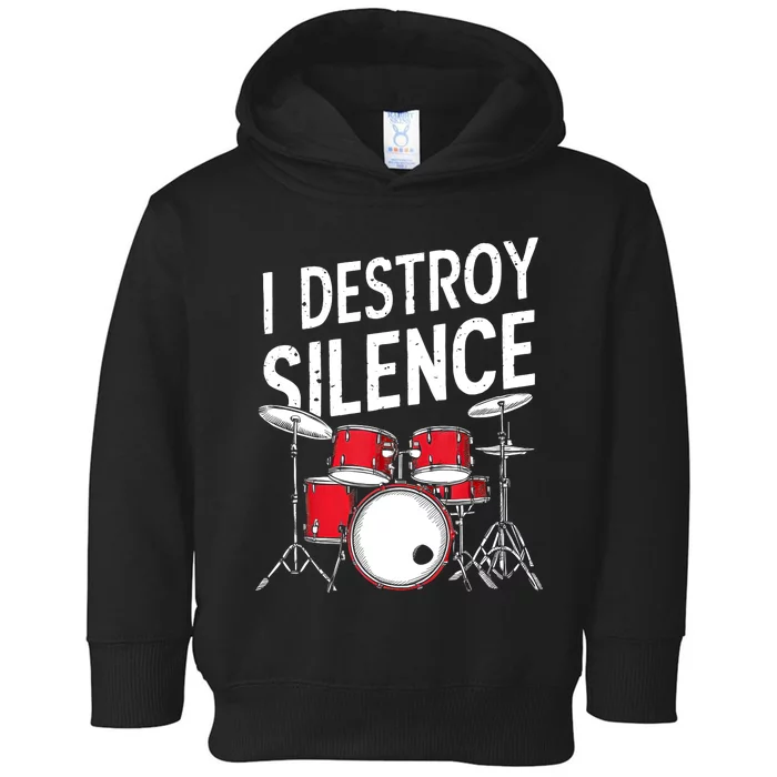 Drums & Percussion Rock Music Drummer Gift Toddler Hoodie