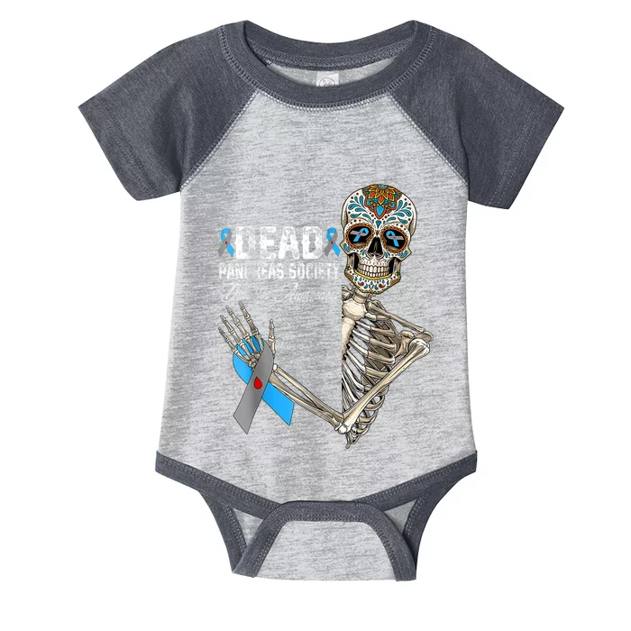 Dead Pancreas Society Diabetes Awareness Day Sugar Skeleton Infant Baby Jersey Bodysuit