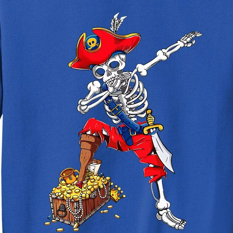 Dabbing Pirate Skeleton Dab Halloween Costume Gift Tall Sweatshirt