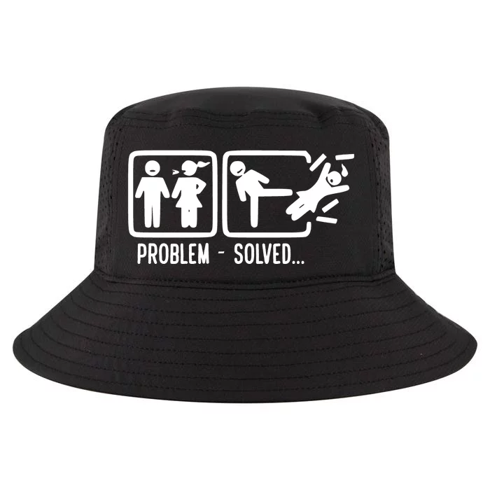 Divorce Problem Solved Funny Break Up Cool Comfort Performance Bucket Hat