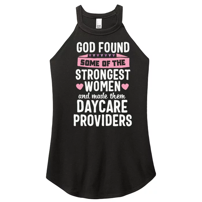 Daycare Provider Strongest Women Childcare Appreciation Women’s Perfect Tri Rocker Tank