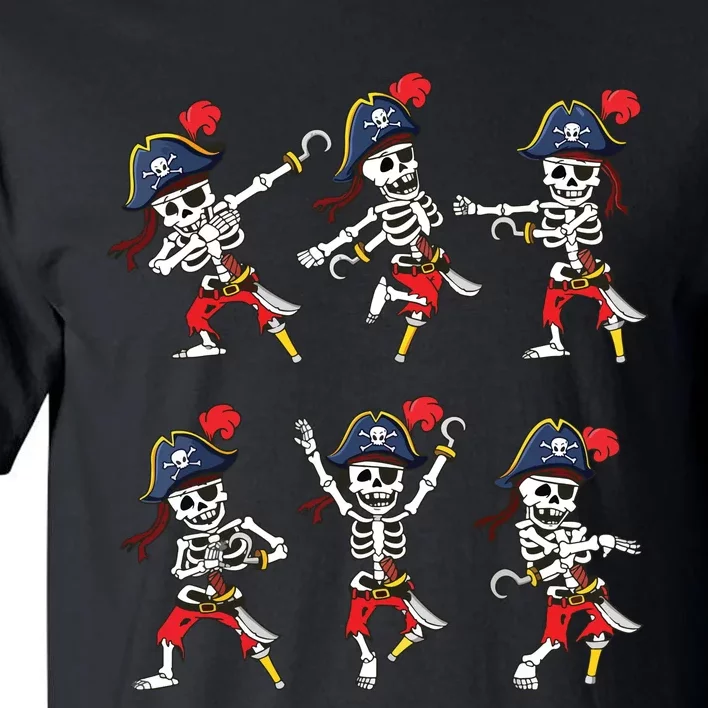 Dancing Pirate Skeletons Dance Challenge Boy Halloween Tall T-Shirt