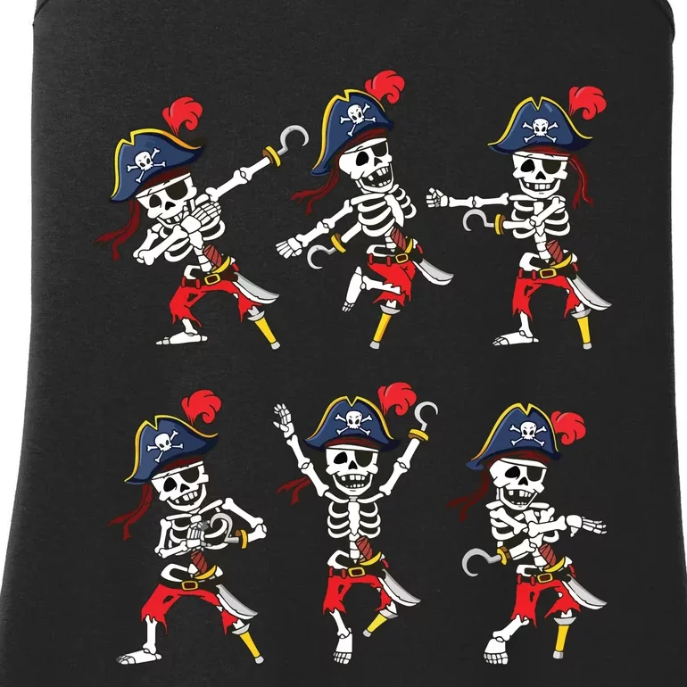 Dancing Pirate Skeletons Dance Challenge Boy Halloween Ladies Essential Tank