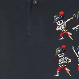 Dancing Pirate Skeletons Dance Challenge Boy Halloween Softstyle Adult Sport Polo