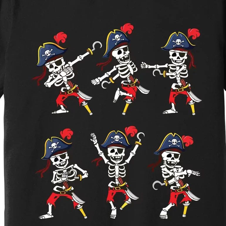 Dancing Pirate Skeletons Dance Challenge Boy Halloween Premium T-Shirt