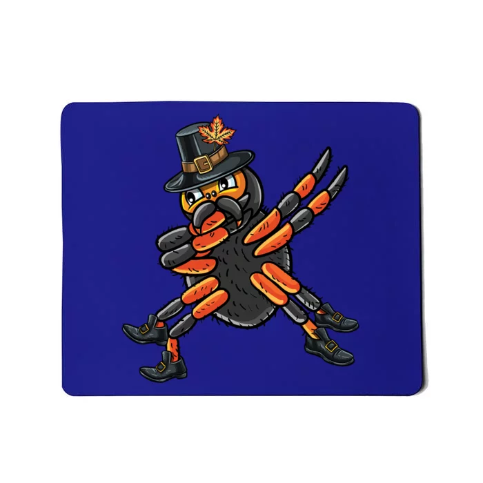 Dabbing Pilgrim Spider Thanksgiving Spider Gift Mousepad