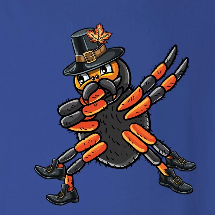 Dabbing Pilgrim Spider Thanksgiving Spider Gift Toddler Long Sleeve Shirt