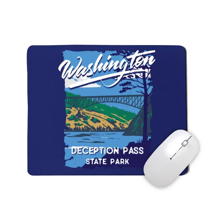 Deception Pass State Park Washington Evergreen State Camping Mousepad