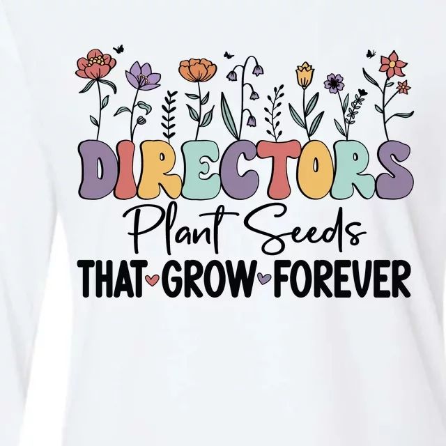 Directors Plant Seeds PNG Womens Cotton Relaxed Long Sleeve T-Shirt