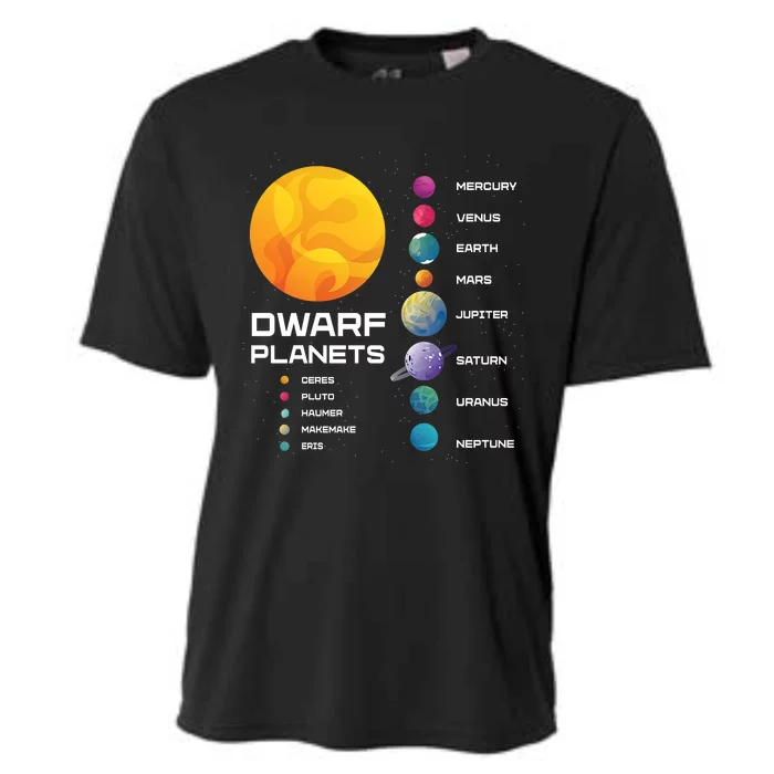 Dwarf Planets Space Astronaut Galaxy Mars Earth Venus Mercury Jupiter Cooling Performance Crew T-Shirt