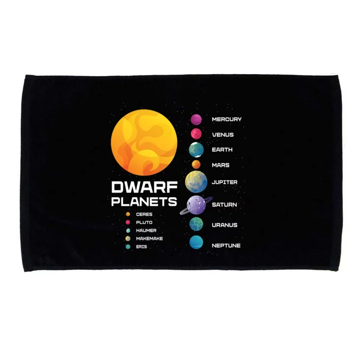 Dwarf Planets Space Astronaut Galaxy Mars Earth Venus Mercury Jupiter Microfiber Hand Towel