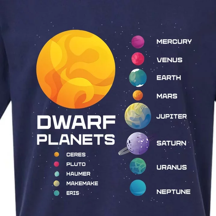 Dwarf Planets Space Astronaut Galaxy Mars Earth Venus Mercury Jupiter Sueded Cloud Jersey T-Shirt