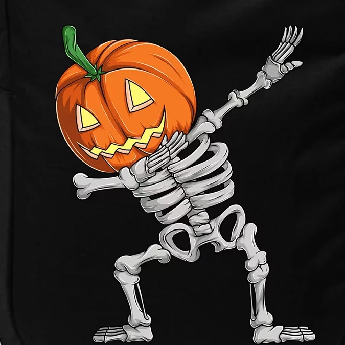 Dabbing Pumpkin Skeleton Halloween Meaningful Gift Dab Dance Skull Gift Impact Tech Backpack