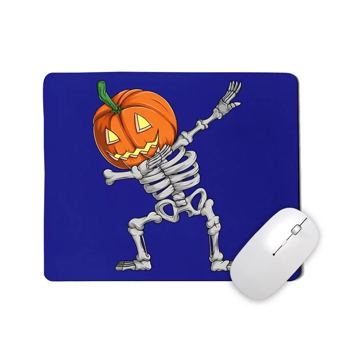 Dabbing Pumpkin Skeleton Halloween Meaningful Gift Dab Dance Skull Gift Mousepad