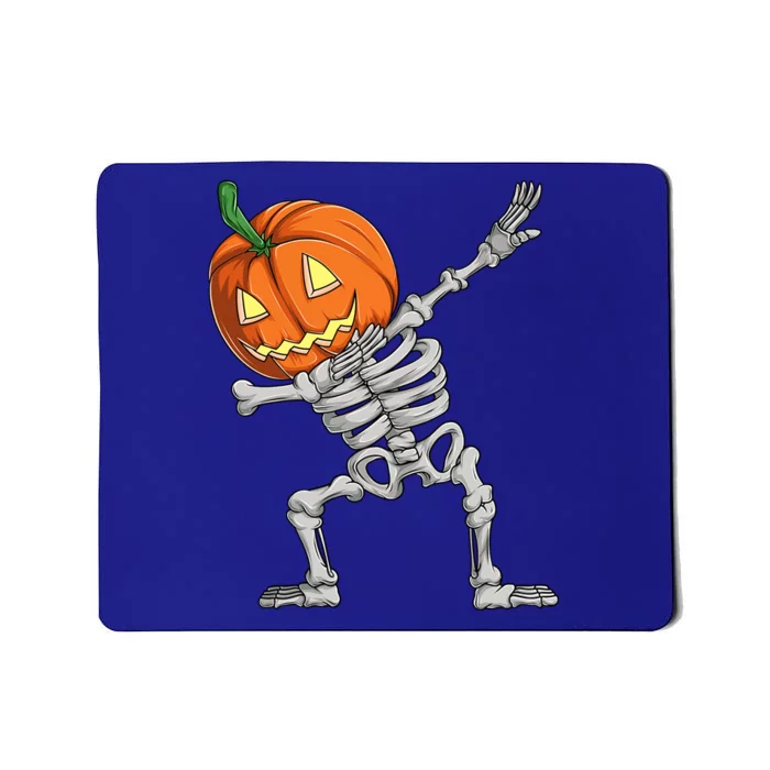 Dabbing Pumpkin Skeleton Halloween Meaningful Gift Dab Dance Skull Gift Mousepad