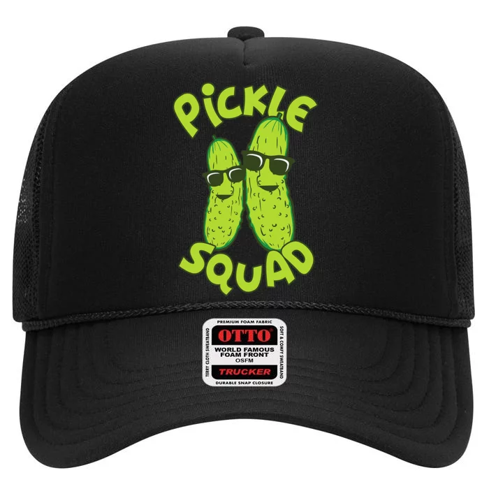 Dill Pickle Squad Pickle Squad High Crown Mesh Trucker Hat