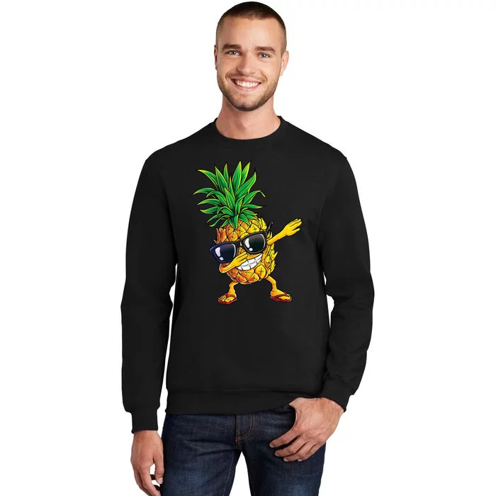 Dabbing Pineapple Sunglasses Aloha Beaches Hawaii Hawaiian Sweatshirt