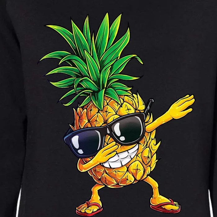 Dabbing Pineapple Sunglasses Aloha Beaches Hawaii Hawaiian Womens California Wash Sweatshirt